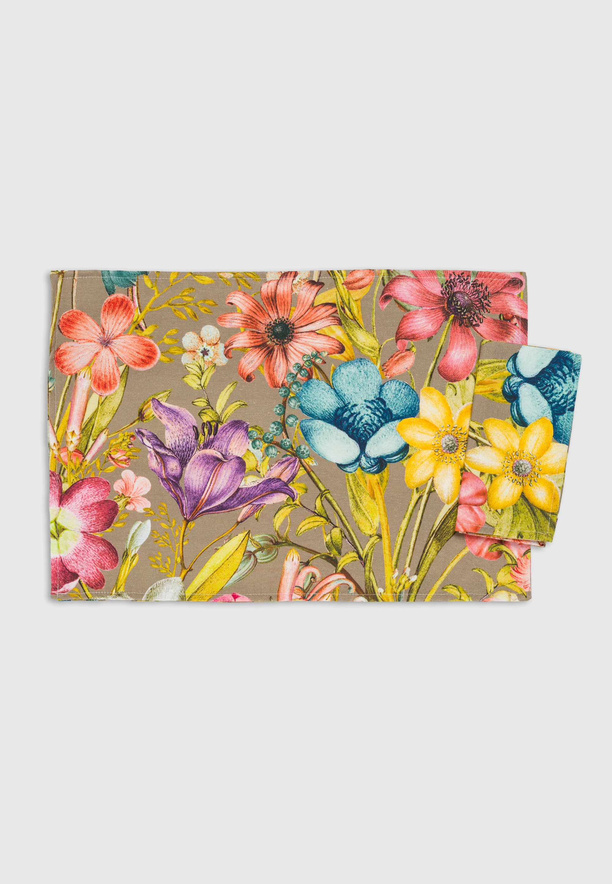 Set americano NicoHome con fiori multicolor